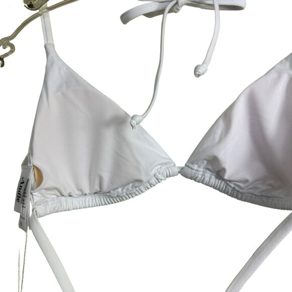 Andie Swim The String Bikini Ribbed Top White Size XSmall - Picture 6 of 6